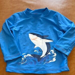Carter's Blue Shark Rashguard - Size 18 months